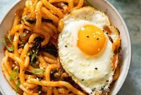 Kimchi Noodles in Minutes