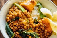 Golden Sweet Potato Lentil Curry