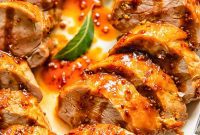 Caramelized Molasses Mustard Pork Tenderloin