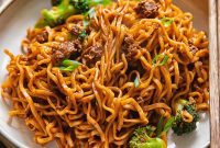 Spicy Gochujang Beef Noodles in Minutes
