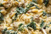 Savory Italian Sausage and Kale Orzo