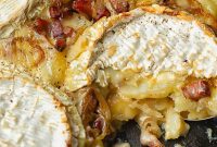 Tartiflette French Potato Gratin Oozing with Melted Cheese