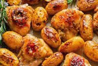 One Pan Honey Mustard Chicken and Potatoes
