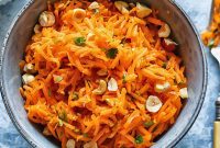 Vibrant French Carrot Salad with Toasted Hazelnut Crumble
