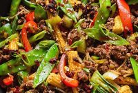 Umami Ground Beef Stir-Fry