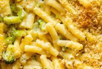 Golden Broccoli Mac Casserole