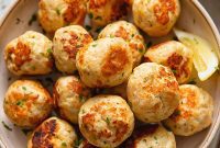 Mediterranean Chicken Feta Bites with Creamy Tzatziki