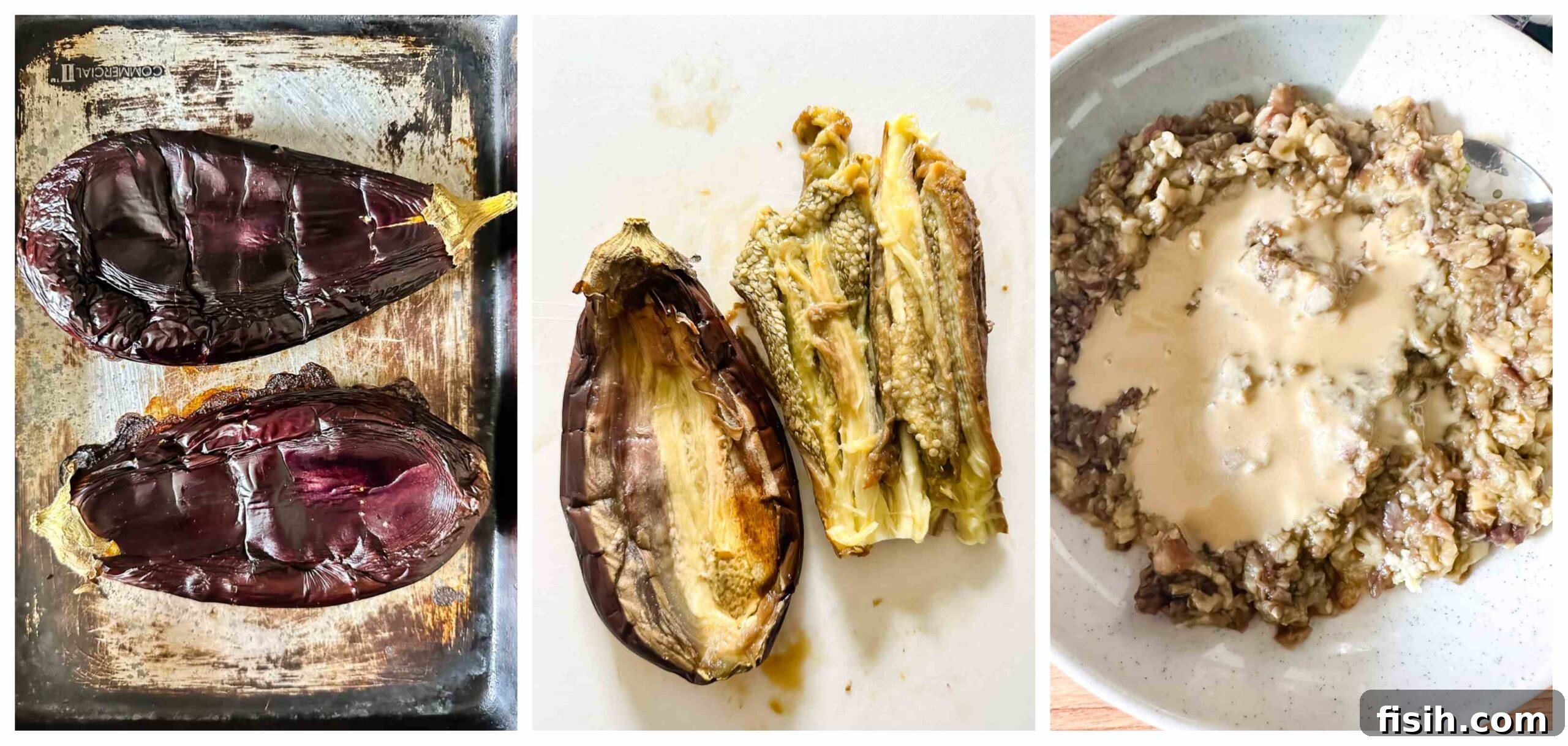baba ganoush recipe process images