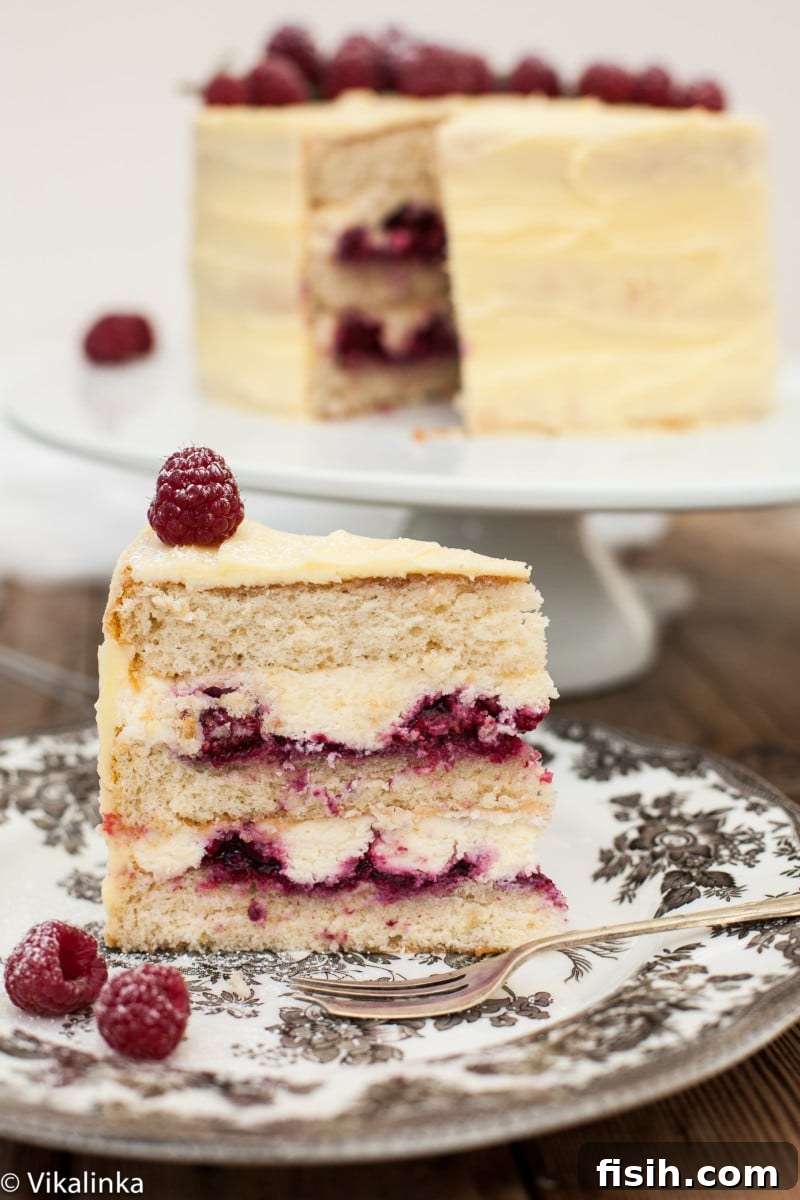 Slice of cake on a plate