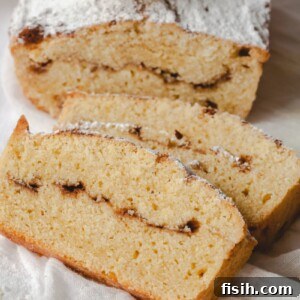 Moscow Classic Pound Cake 4 Sliced Russian Pound Cake with Cinnamon Swirl, a truly irresistible treat.