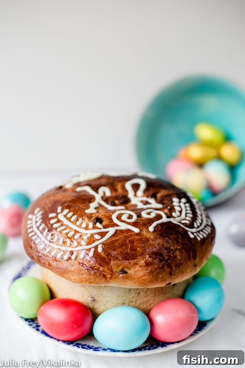 Delicious homemade Russian Easter Bread Kulich