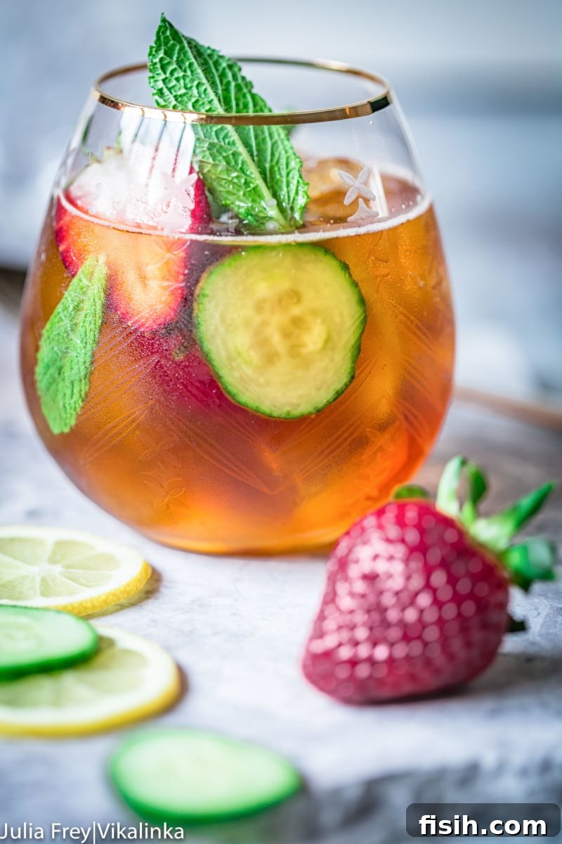 You can hardly find a more British summer drink than Pimm's! Deliciously refreshing it's a must for a relaxing day spent outdoors!