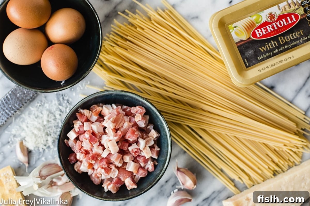 Ingredients on a table