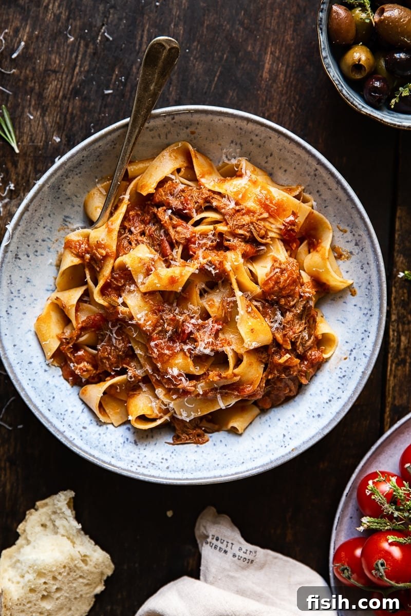 Braised Italian Beef Ragu - Fisih