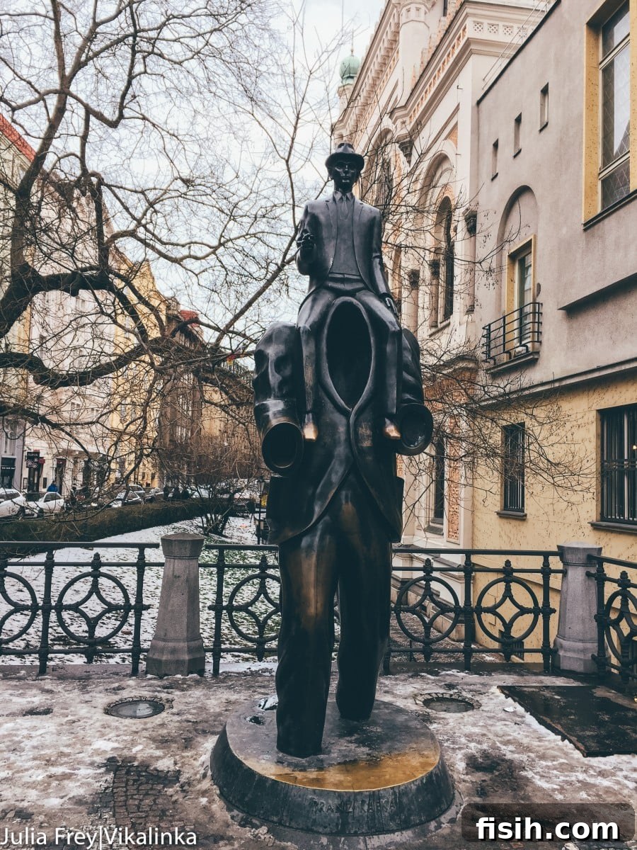 Picturesque view of a Prague street with historic architecture