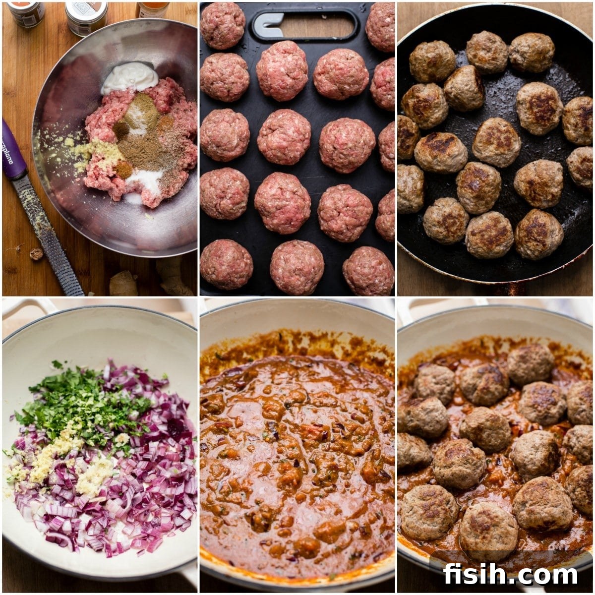 Indian Kofta Curry process images