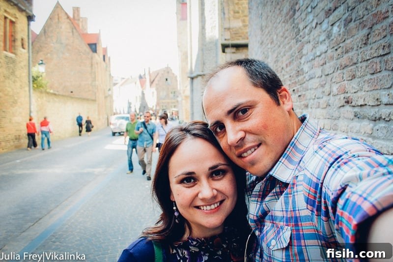 Two Hitmen in Bruges 9 Brad and Julia in Bruges