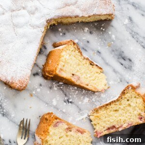 Rhubarb Cake (Sharlotka) - main recipe image