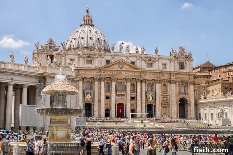 The majestic St. Peter's Basilica, a cornerstone of Vatican City and a global religious landmark
