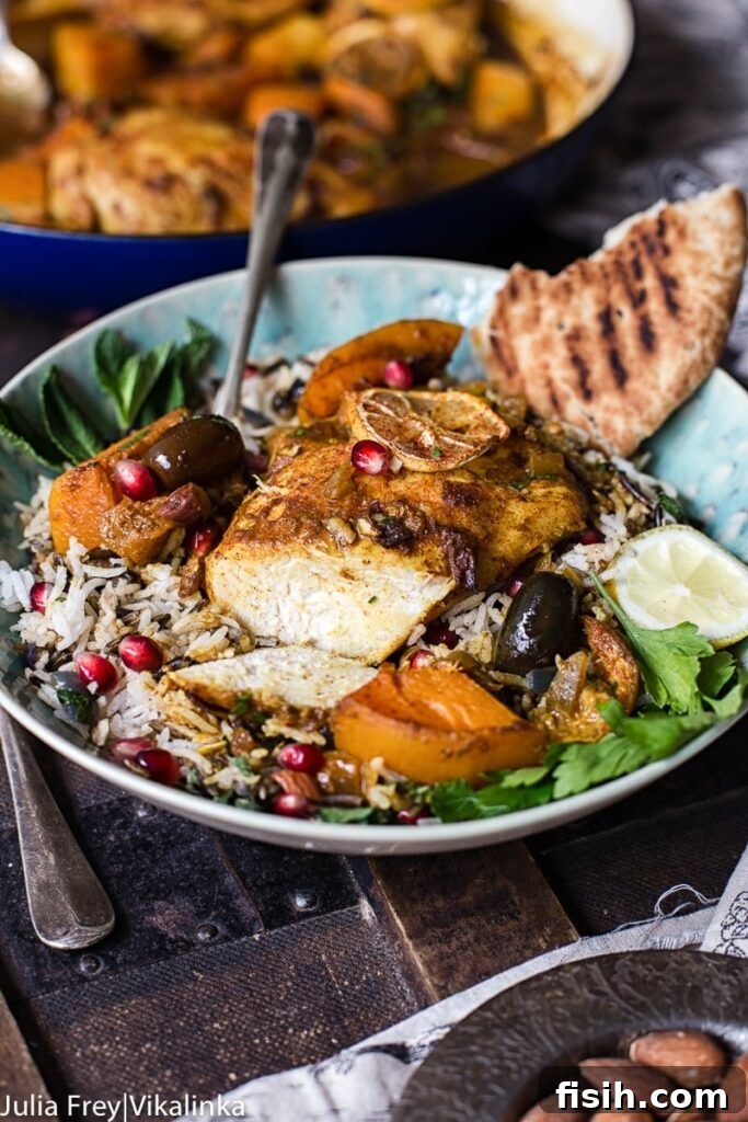 Fragrant Moroccan Chicken Tagine 2 Moroccan Chicken Tagine with chicken piece cut open