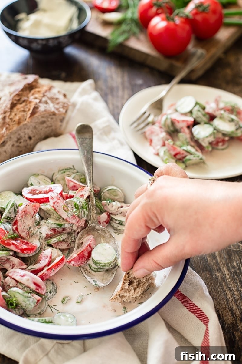 Ready-to-Serve Summer Tomato and Cucumber Salad