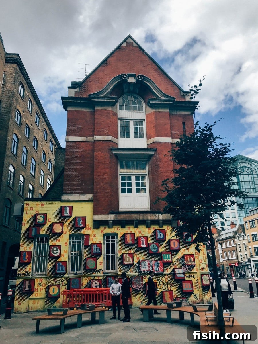 Explore Shoreditch's Vibrant Street Art 9 Diverse Shoreditch street art, reflecting the eclectic artistic talent in East London