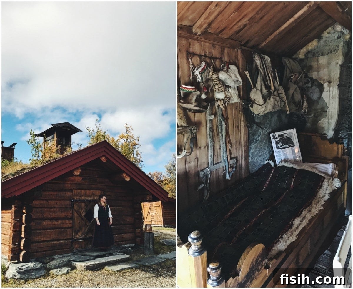 Traditional Norwegian crafts alongside modern art