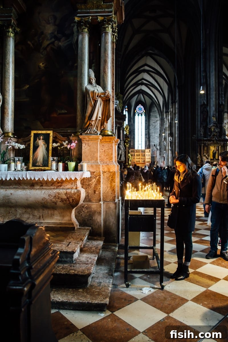 Intricate interior of St. Stephen's Cathedral