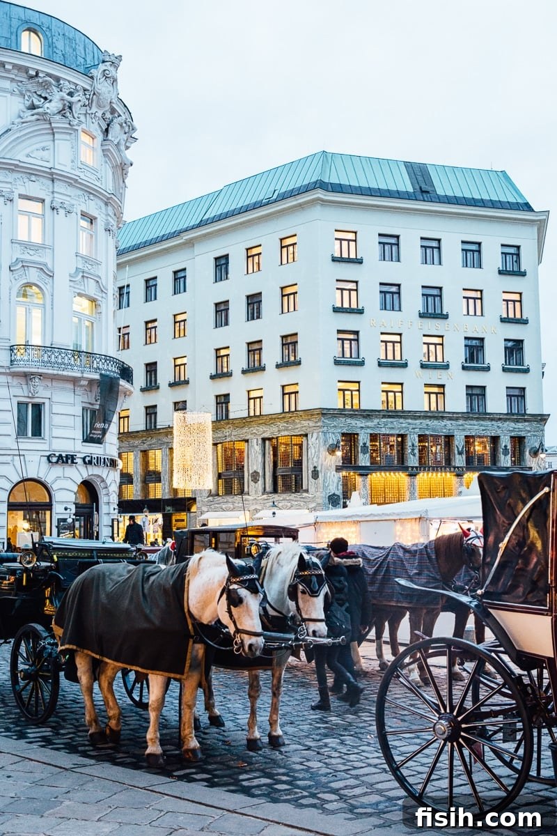 People navigating a vibrant street in Vienna