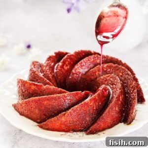 Lemon Ricotta Cake with Blackberry Glaze