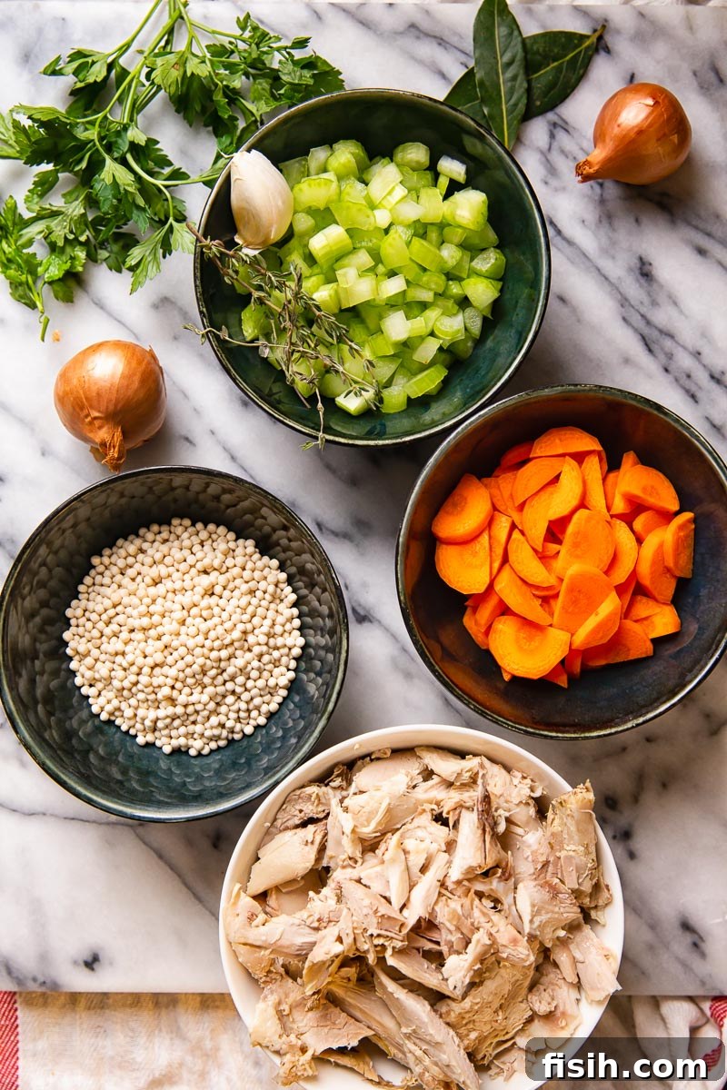 Overhead shot with ingredients