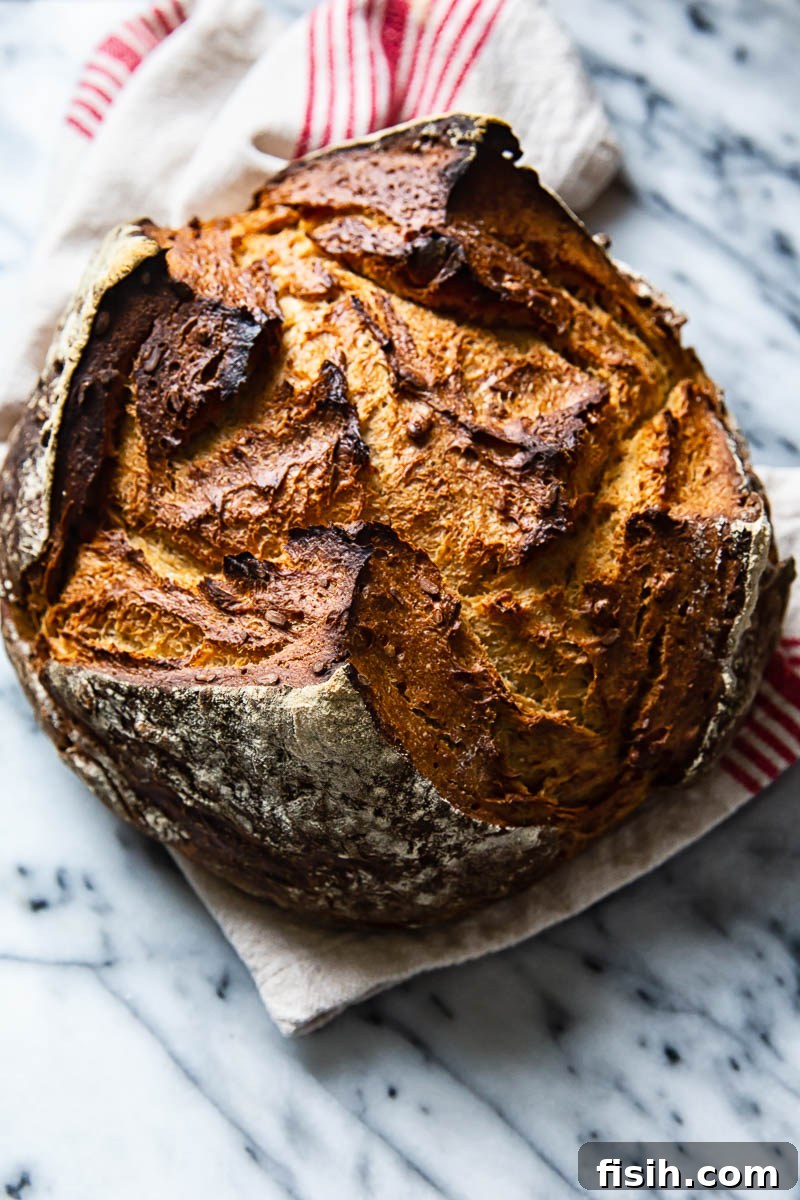Unlocking Rye Bread: A Guide to Baking with Rye Flour 5 Rye bread loaf on a towel