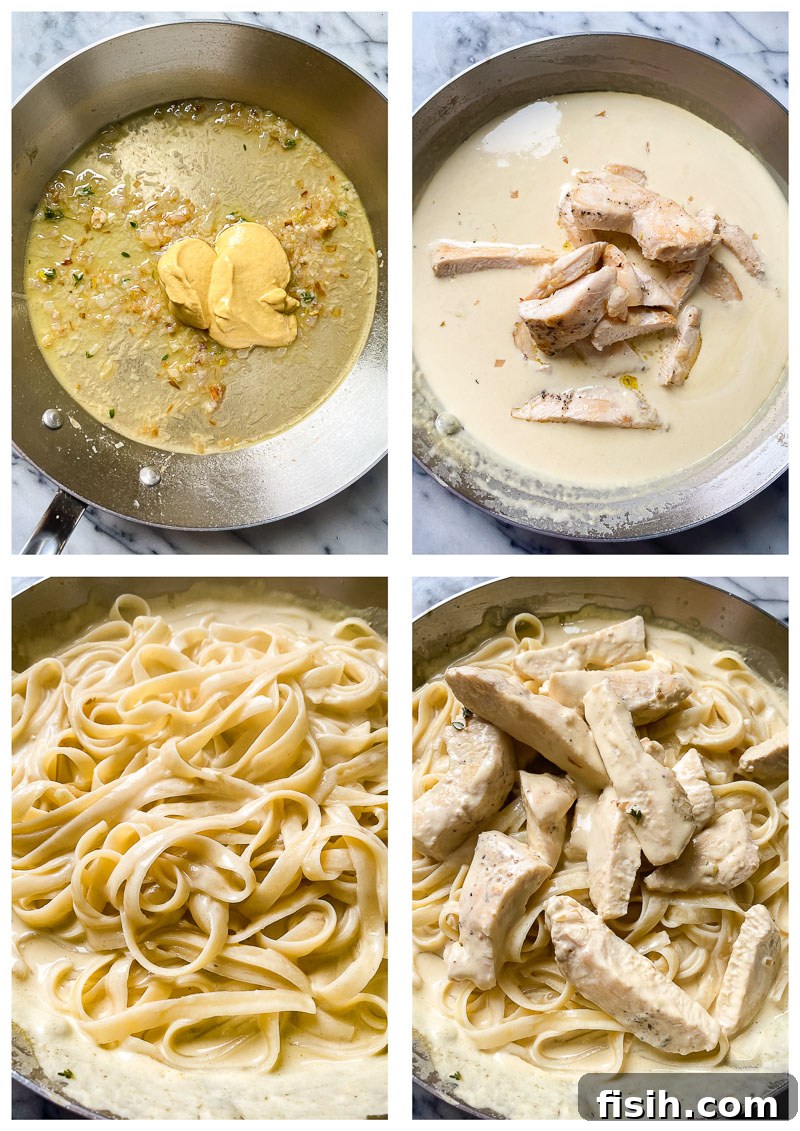 chicken pasta recipe process images