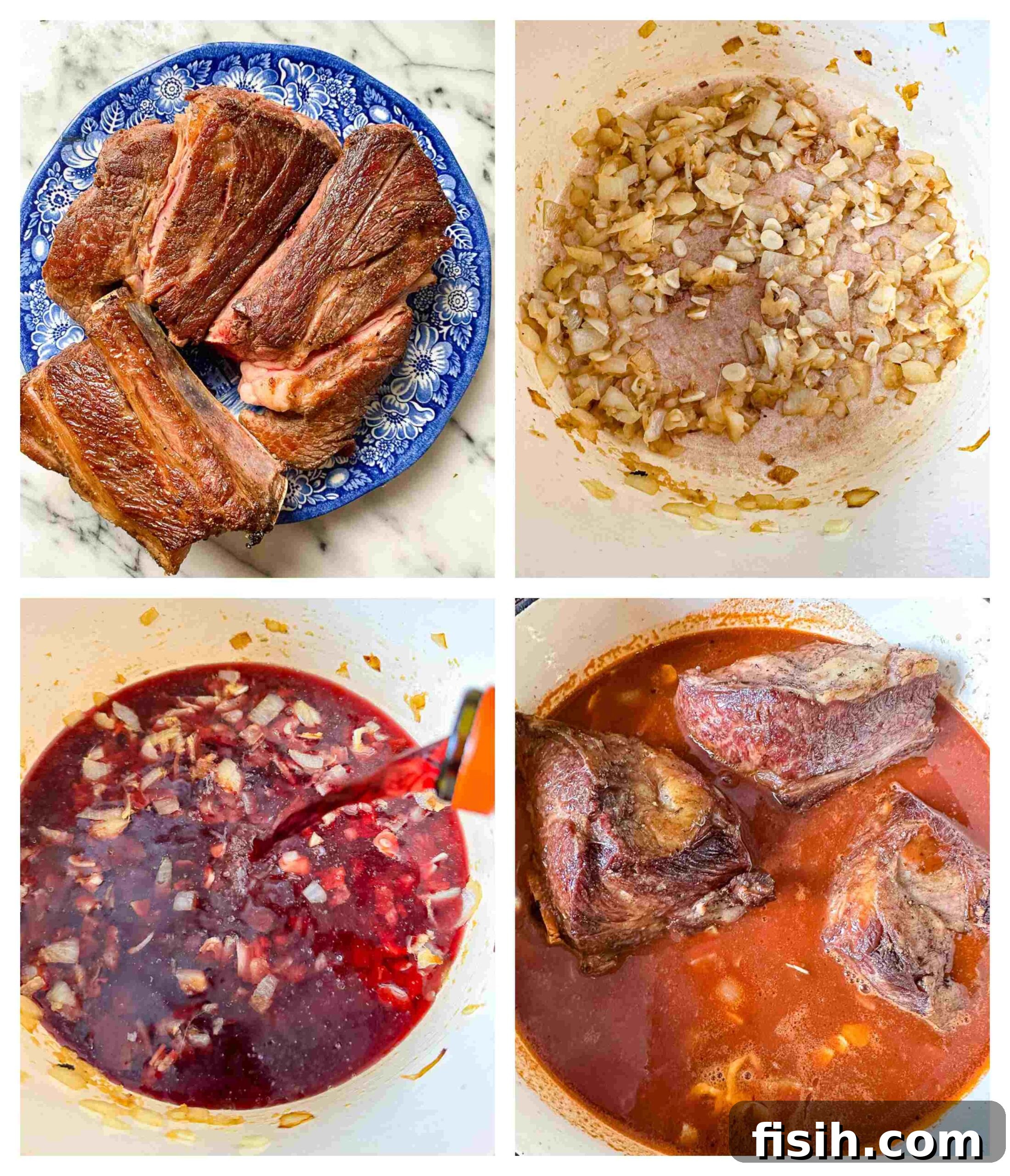 short ribs recipe process images