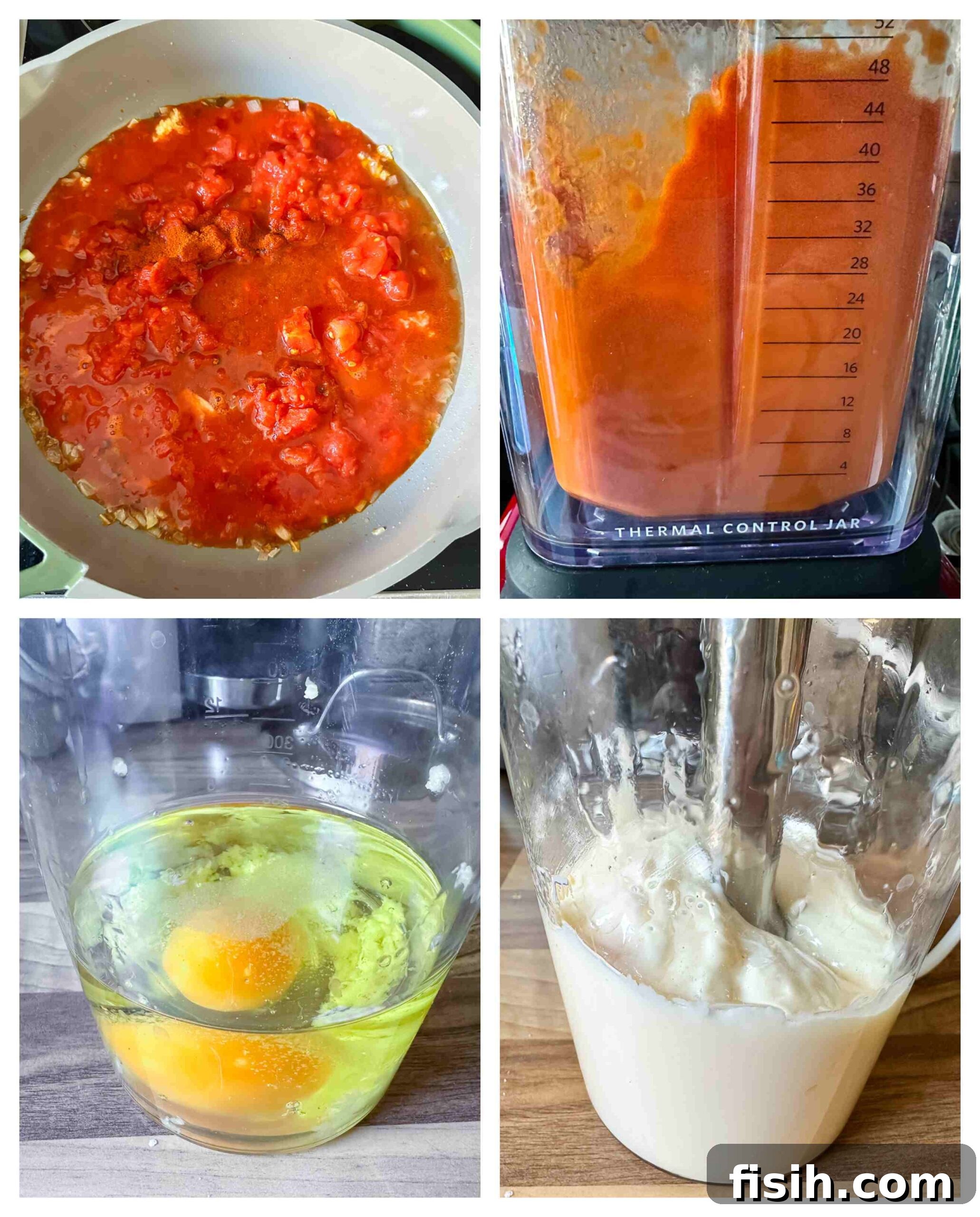 bravas sauce and alioli process images