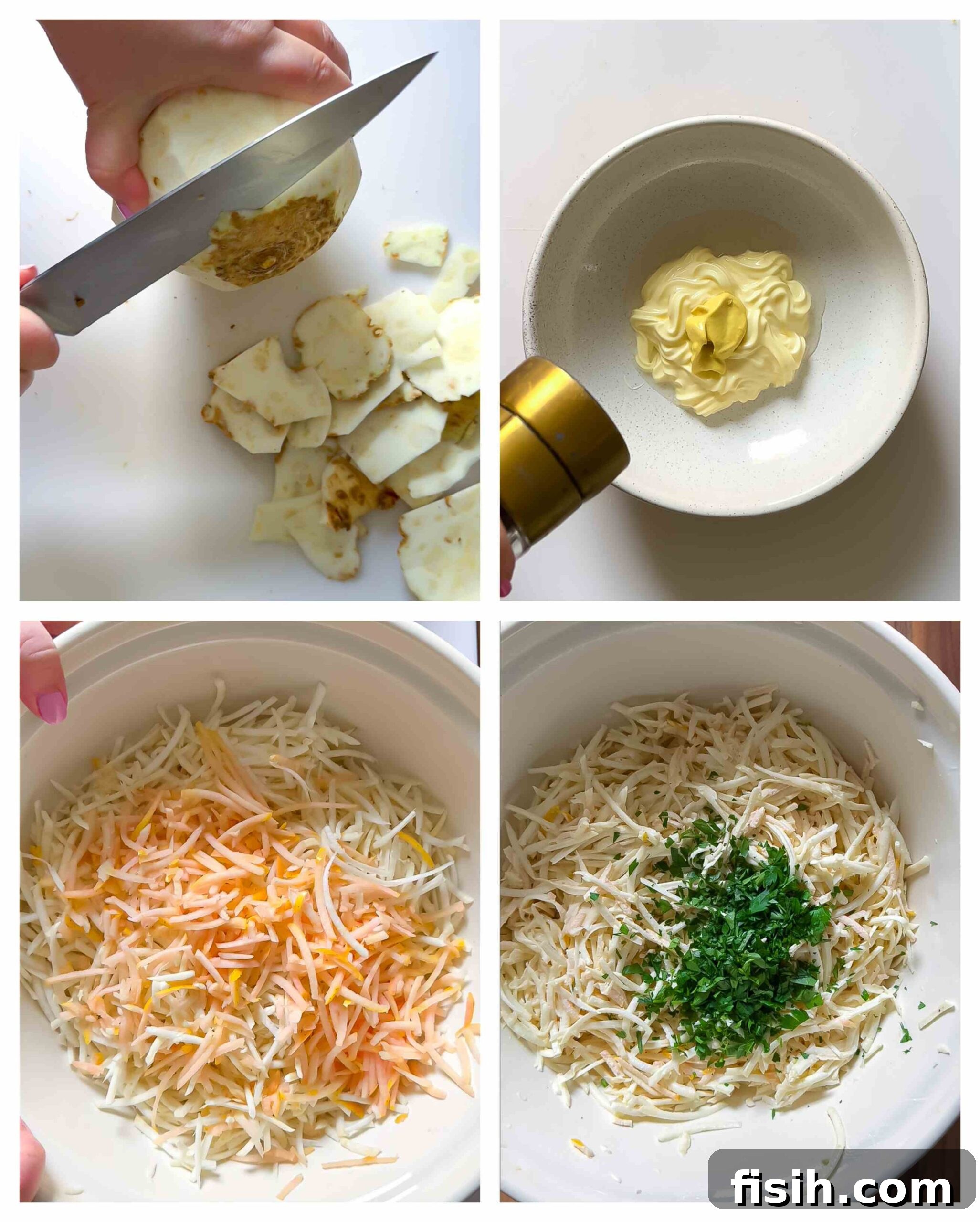 celeriac remoulade recipe process images