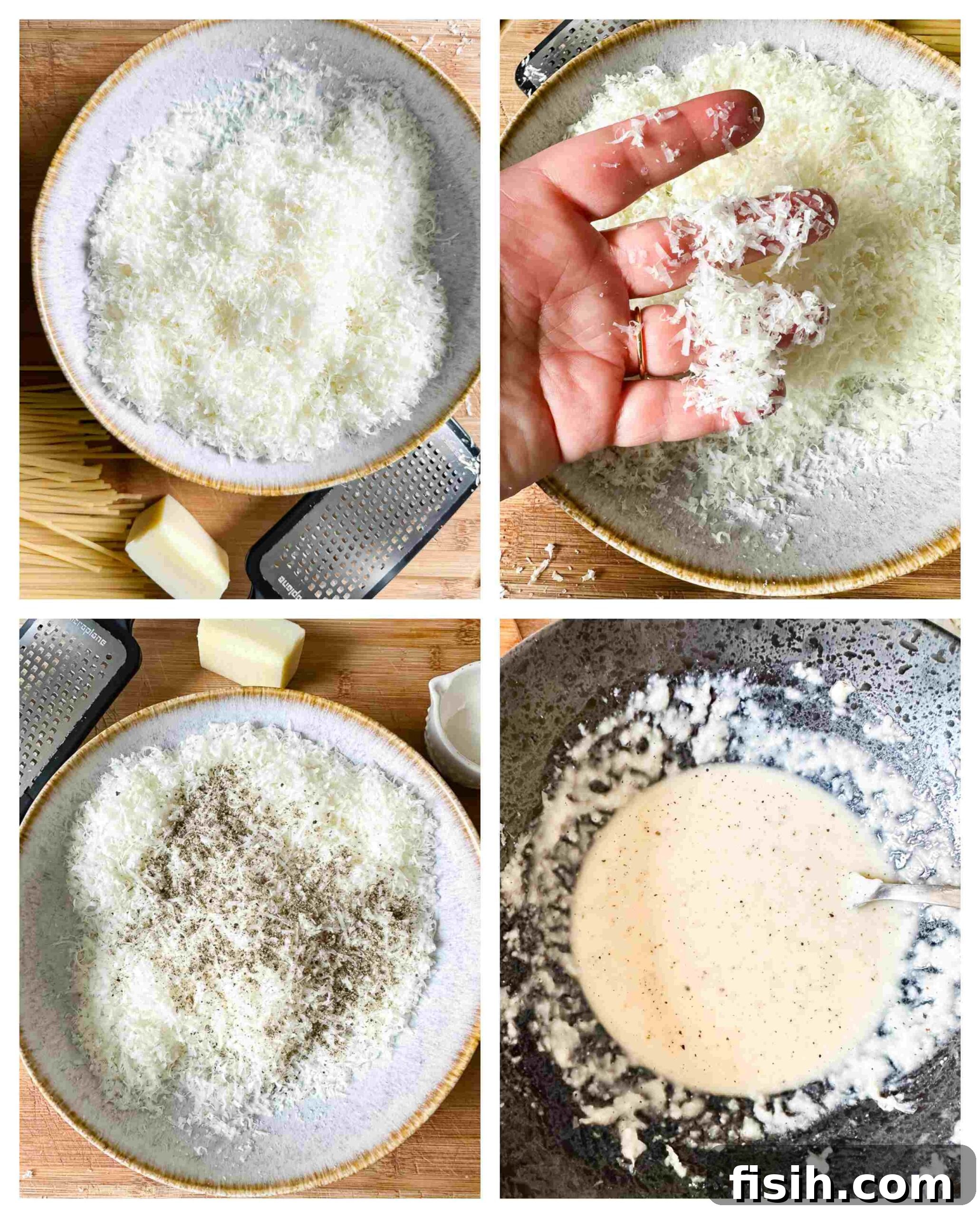 cacio e pepe recipe process images