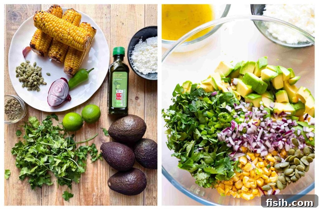 Process shots of salad ingredients being chopped and combined in a bowl, illustrating the freshness and ease of preparation.