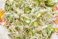 Crunchy Cabbage and Cucumber Salad with Dill Vinaigrette