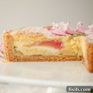 bakewell tart sliced